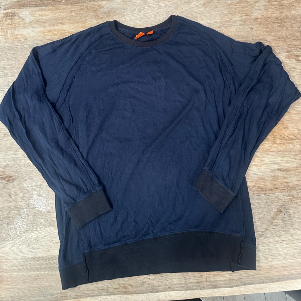 Men’s Hugo Boss Size Orange Label XXL Navy Blue Longsleeve Shirt
